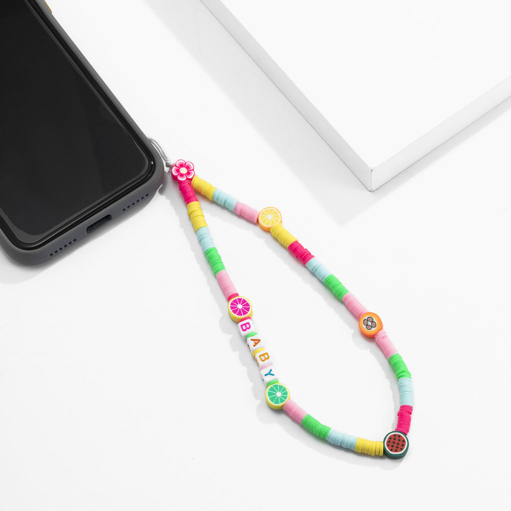 Fruit Bead Phone Charm