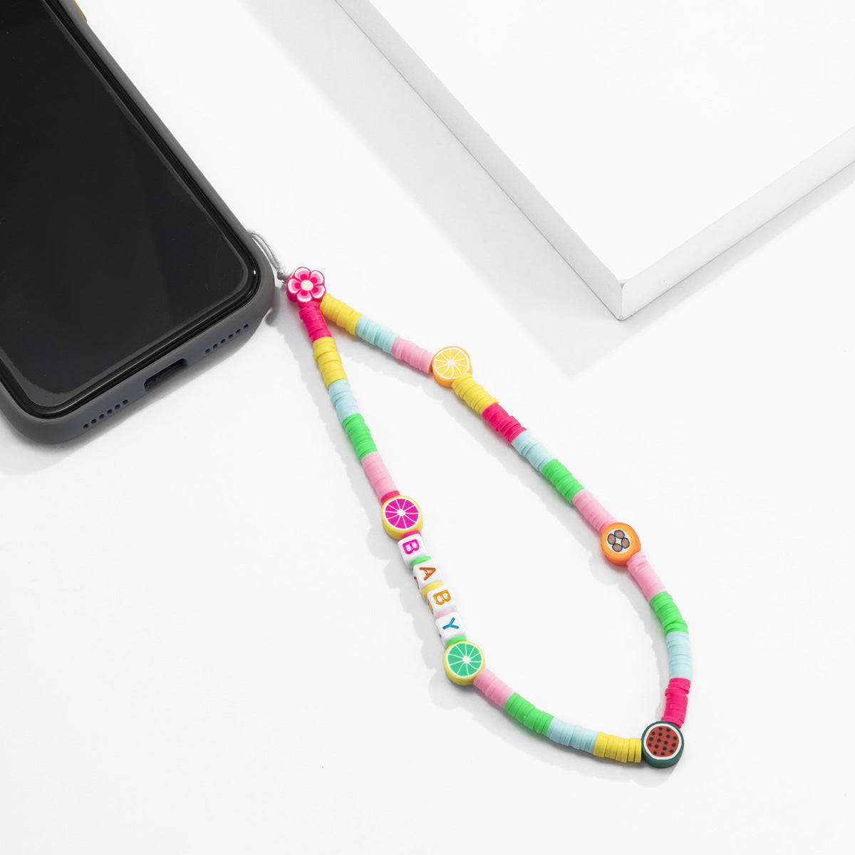 Fruit Bead Phone Charm