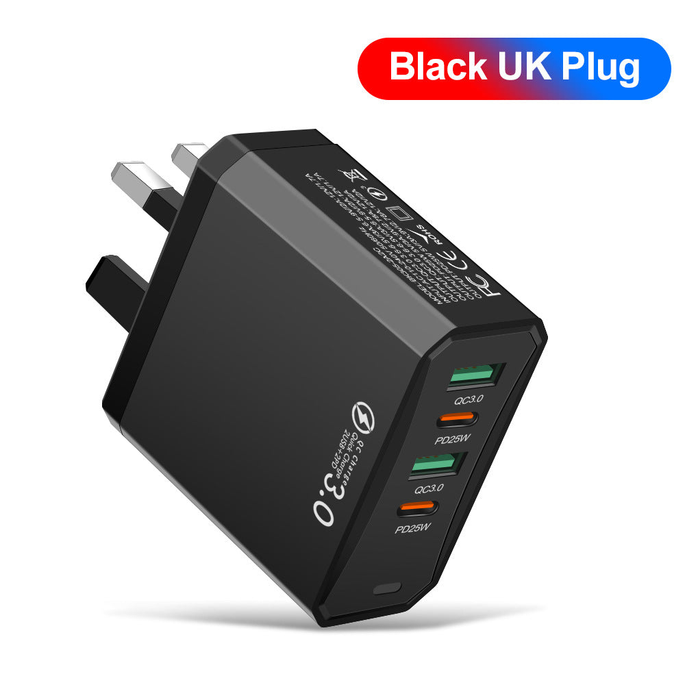 4-Port USB & USB-C Wall Charger