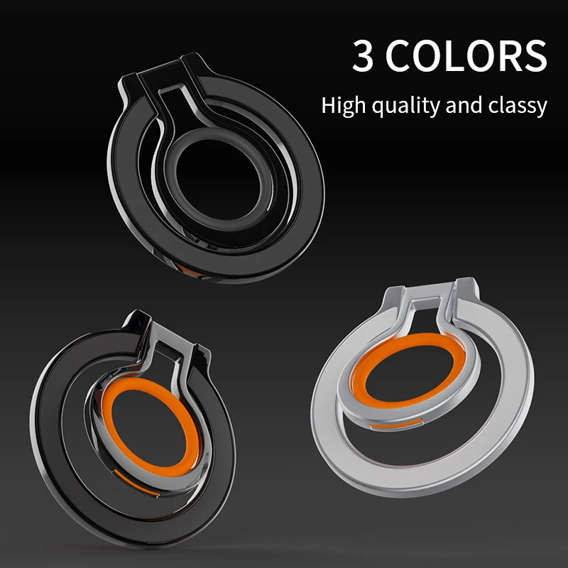 Rotating Metal Finger-Ring Phone Grip & Stand