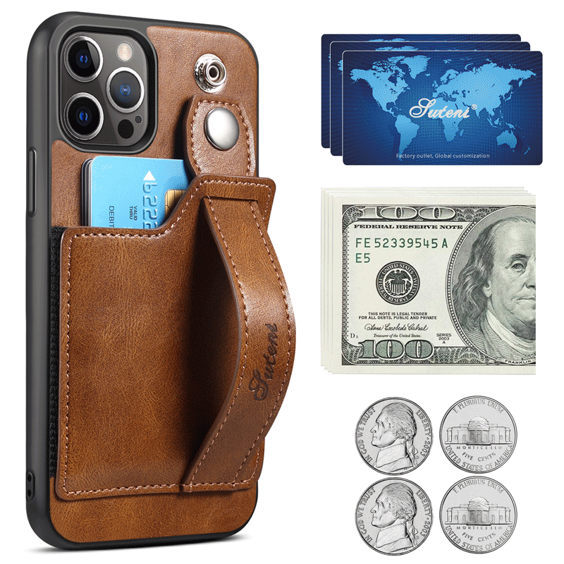 Wrist-Strap Card Holder iPhone Case | Choose Your Model