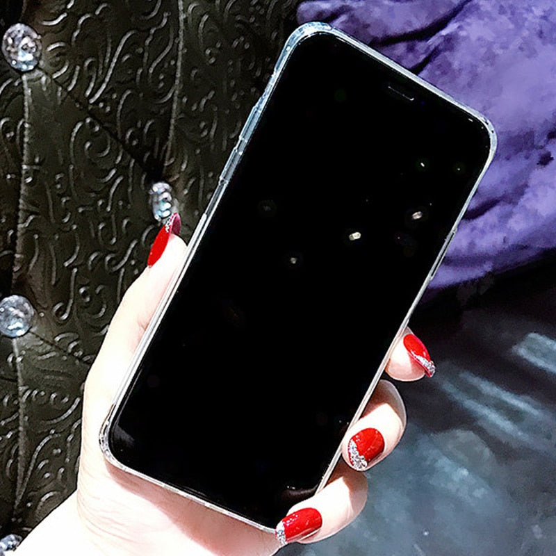 Clear iPhone Case with Decorative Ring Stand | Older Models