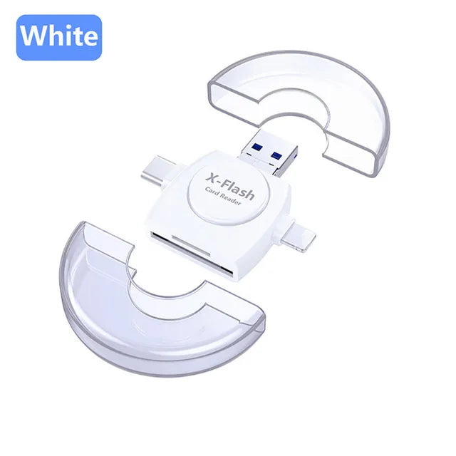 4-in-1 SD & TF OTG Card Reader