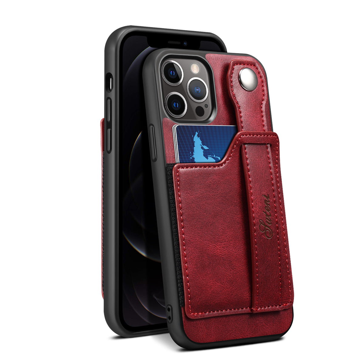 Wrist-Strap Card Holder iPhone Case | Choose Your Model