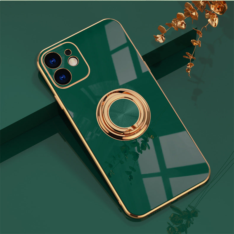 Metallic-Look iPhone Case with Ring Stand | Choose Model