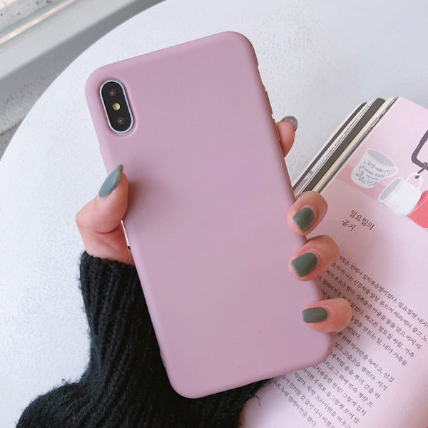 Candy Color Soft TPU iPhone Case | Choose Your Model