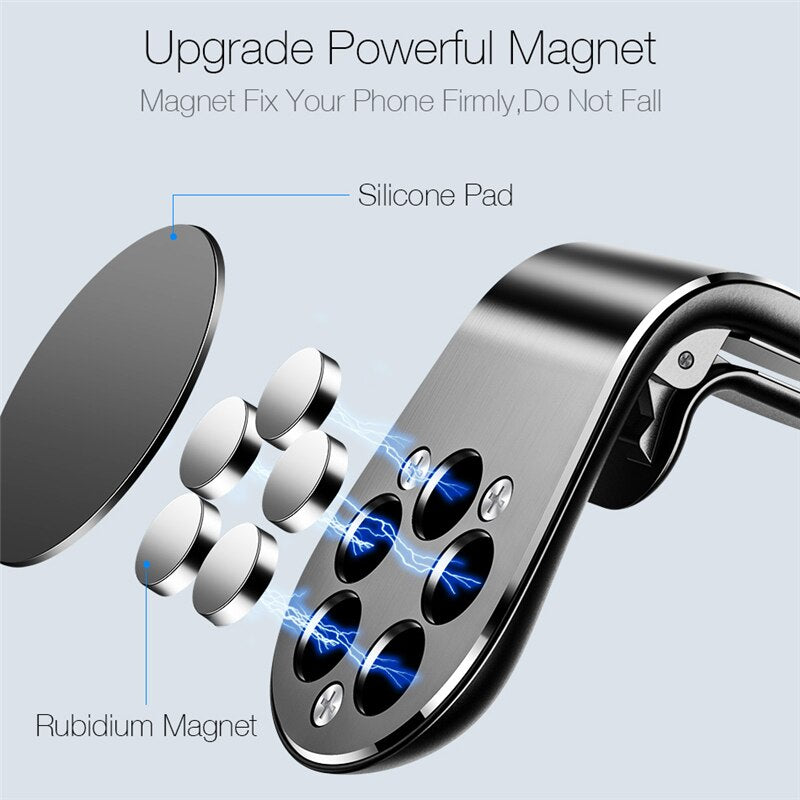 Magnetic Car Phone Mount | Choose Metal Plates