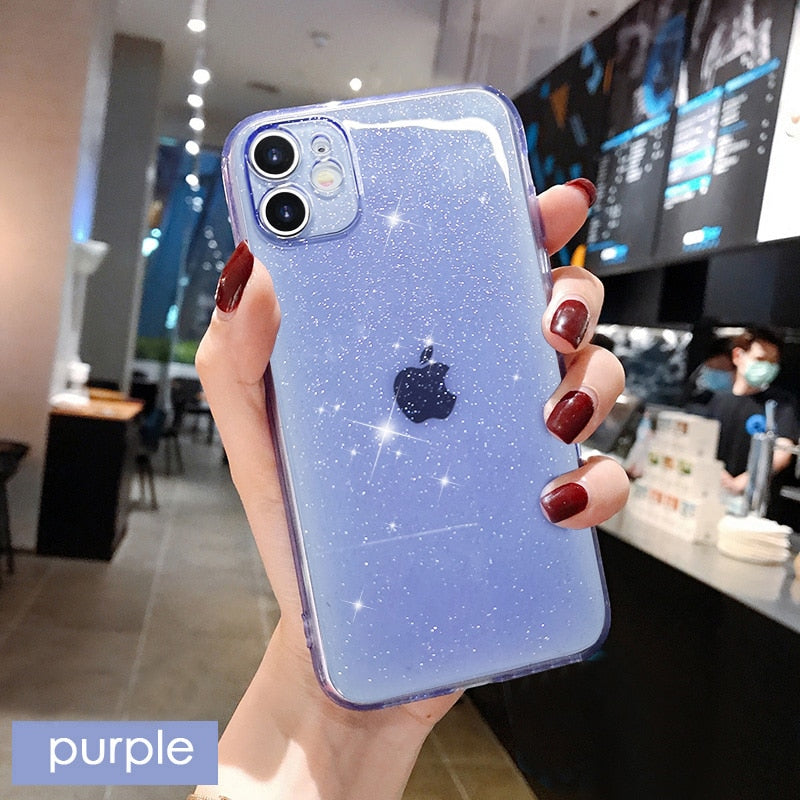 Glitter Fluorescent TPU iPhone Case | Choose Your Model