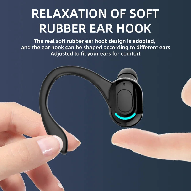 Wireless Bluetooth Ear-Hook Headset | Black