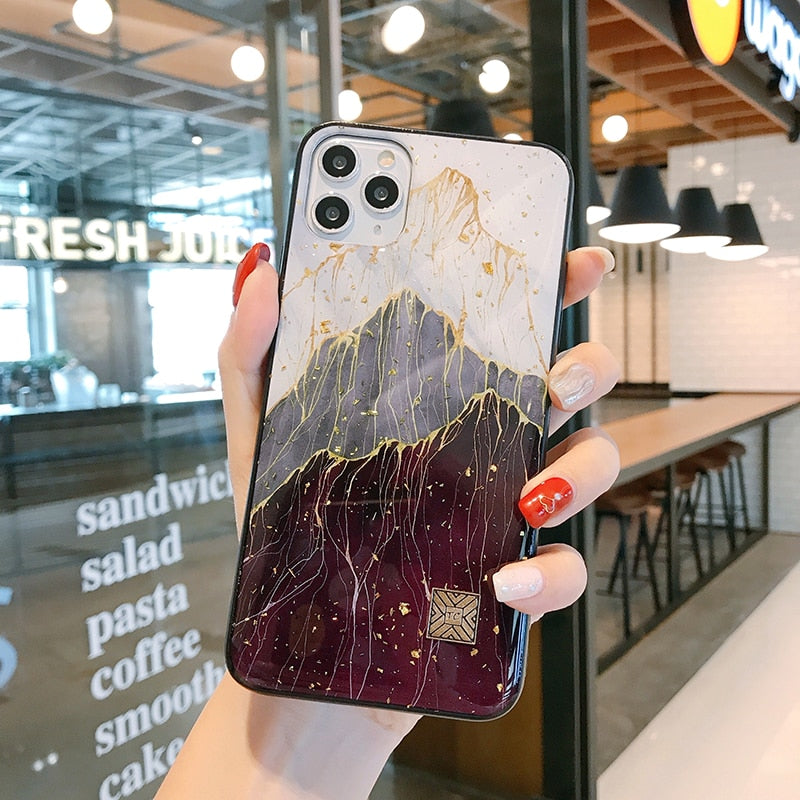Marble Gold-Foil iPhone Case | Choose Your Model