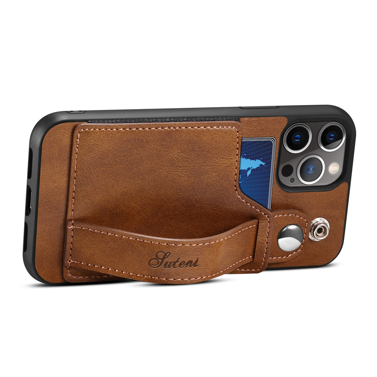 Wrist-Strap Card Holder iPhone Case | Choose Your Model