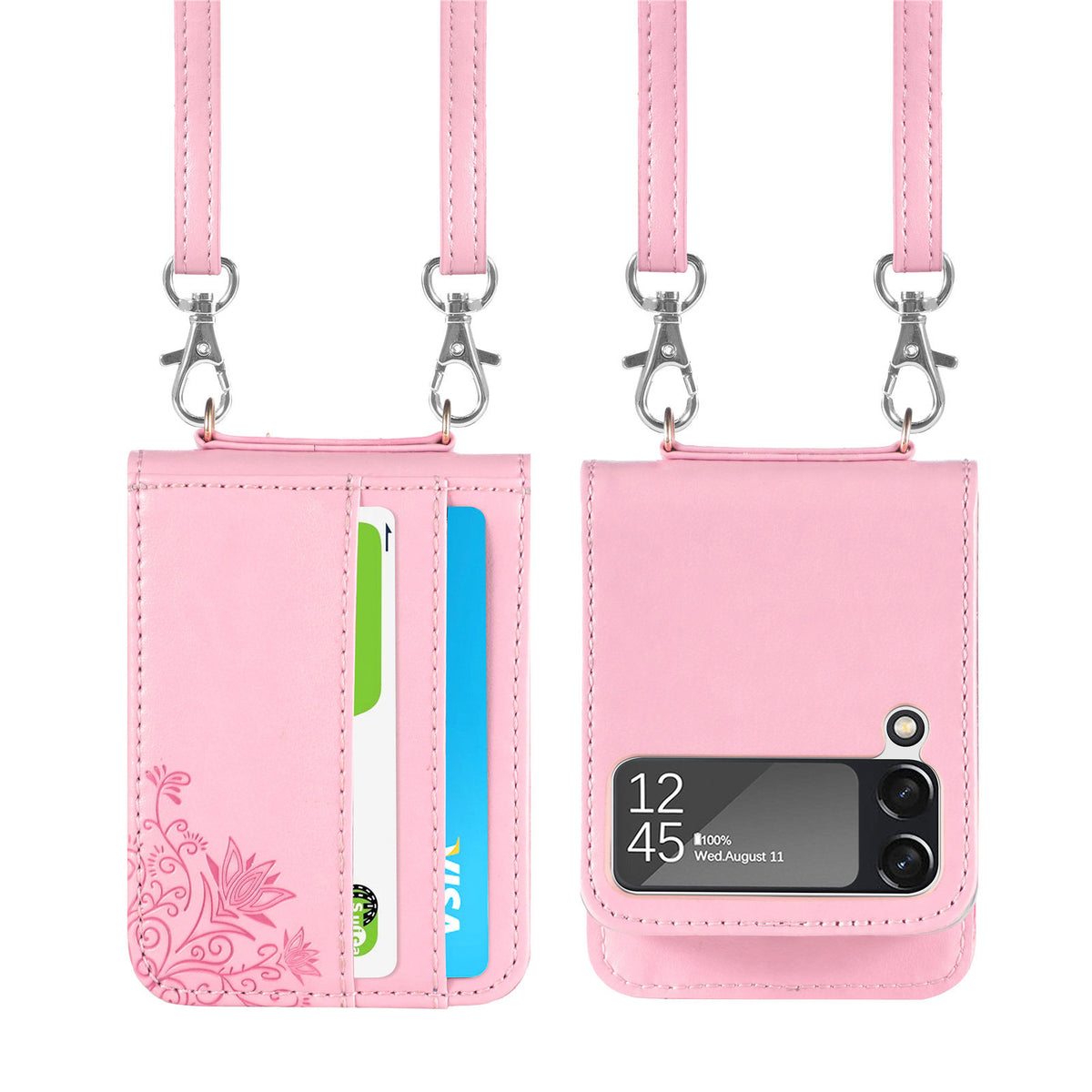 Embossed Wallet Case for Samsung Galaxy Z Flip3