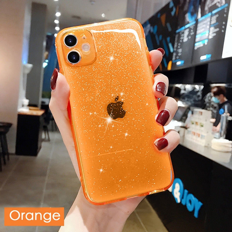 Glitter Fluorescent TPU iPhone Case | Choose Your Model