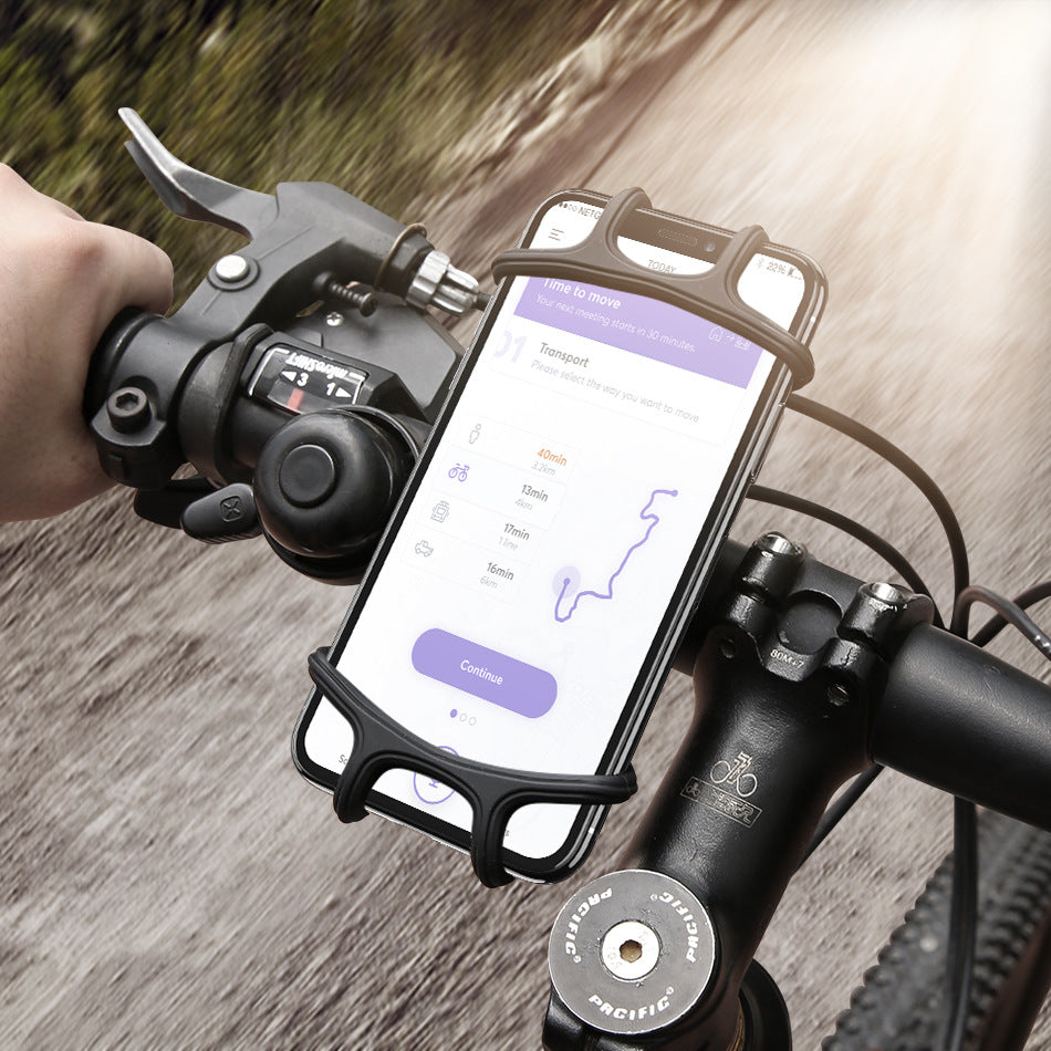 Silicone Bicycle Phone Holder | Black