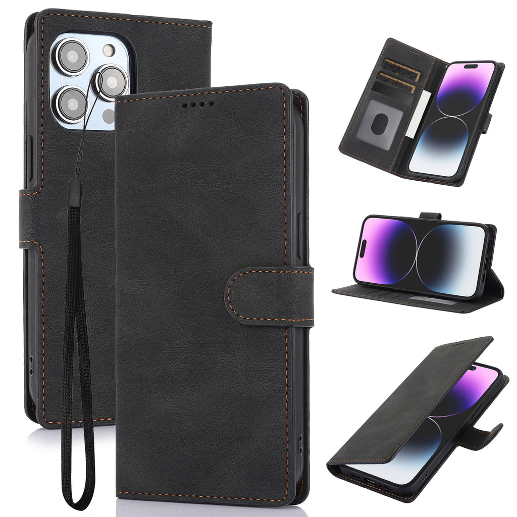Faux Leather Wallet iPhone Case with Stand | Choose Your Model