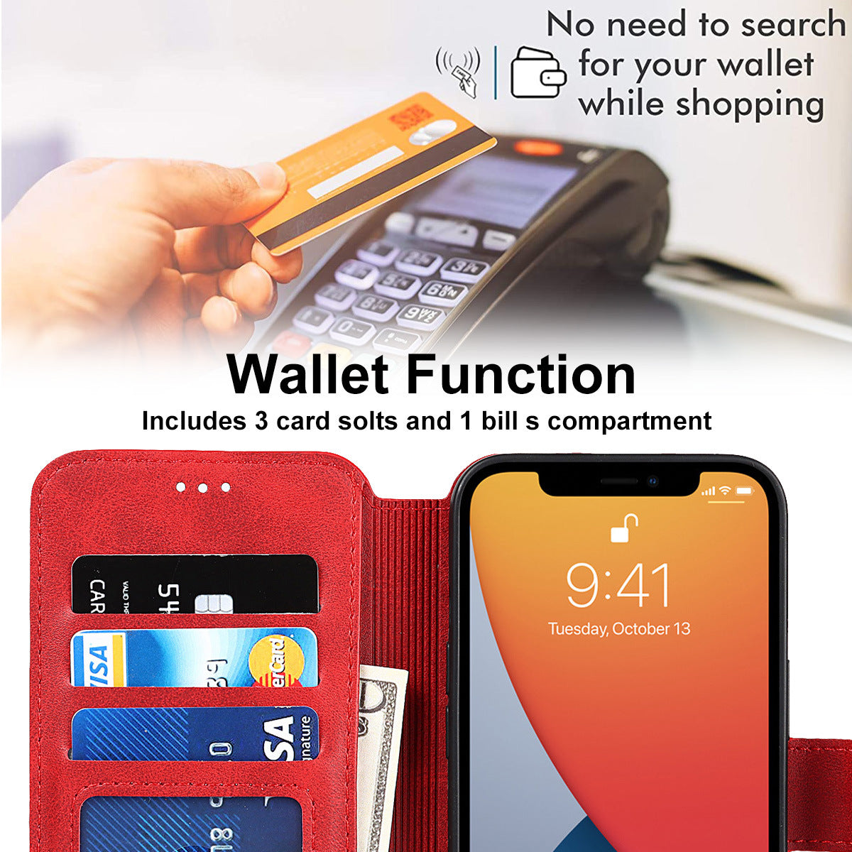 Flip Card-Holder iPhone Case | Choose Your Model