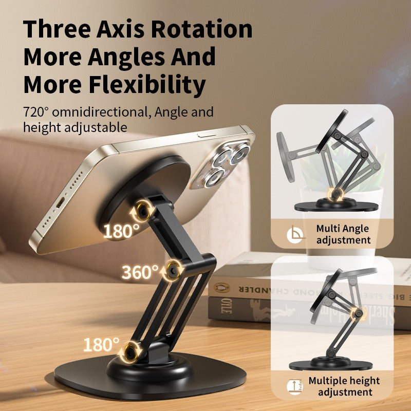 Rotating Foldable Magnetic Phone Holder