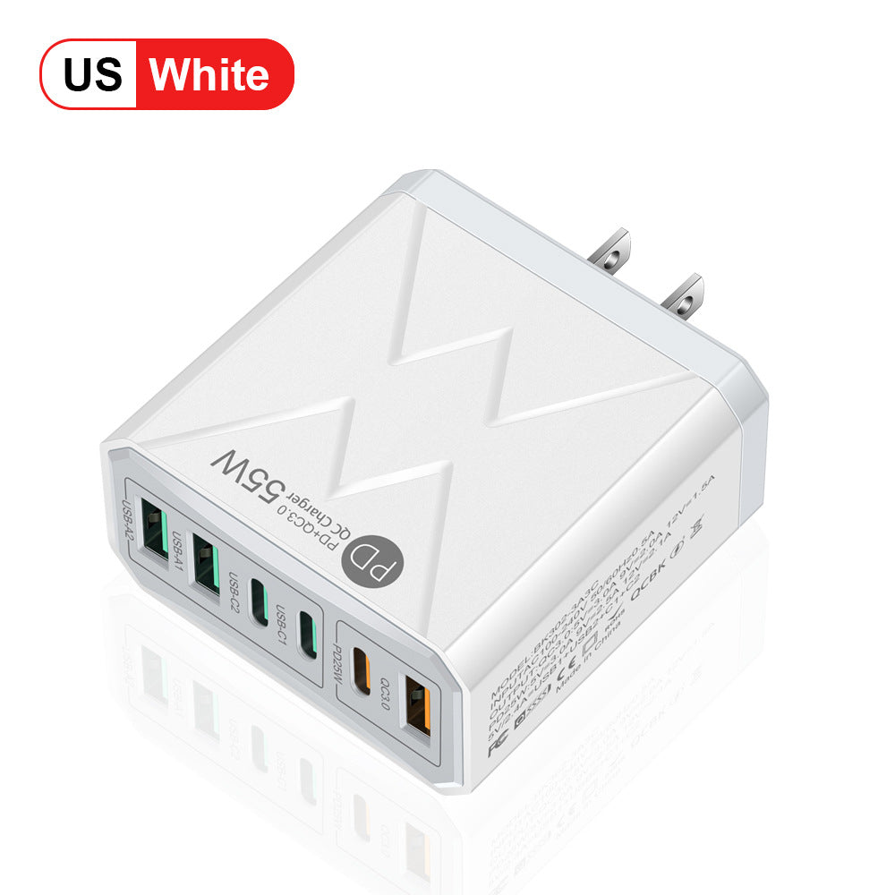 6-Port USB Travel Wall Charger | Up to 55W
