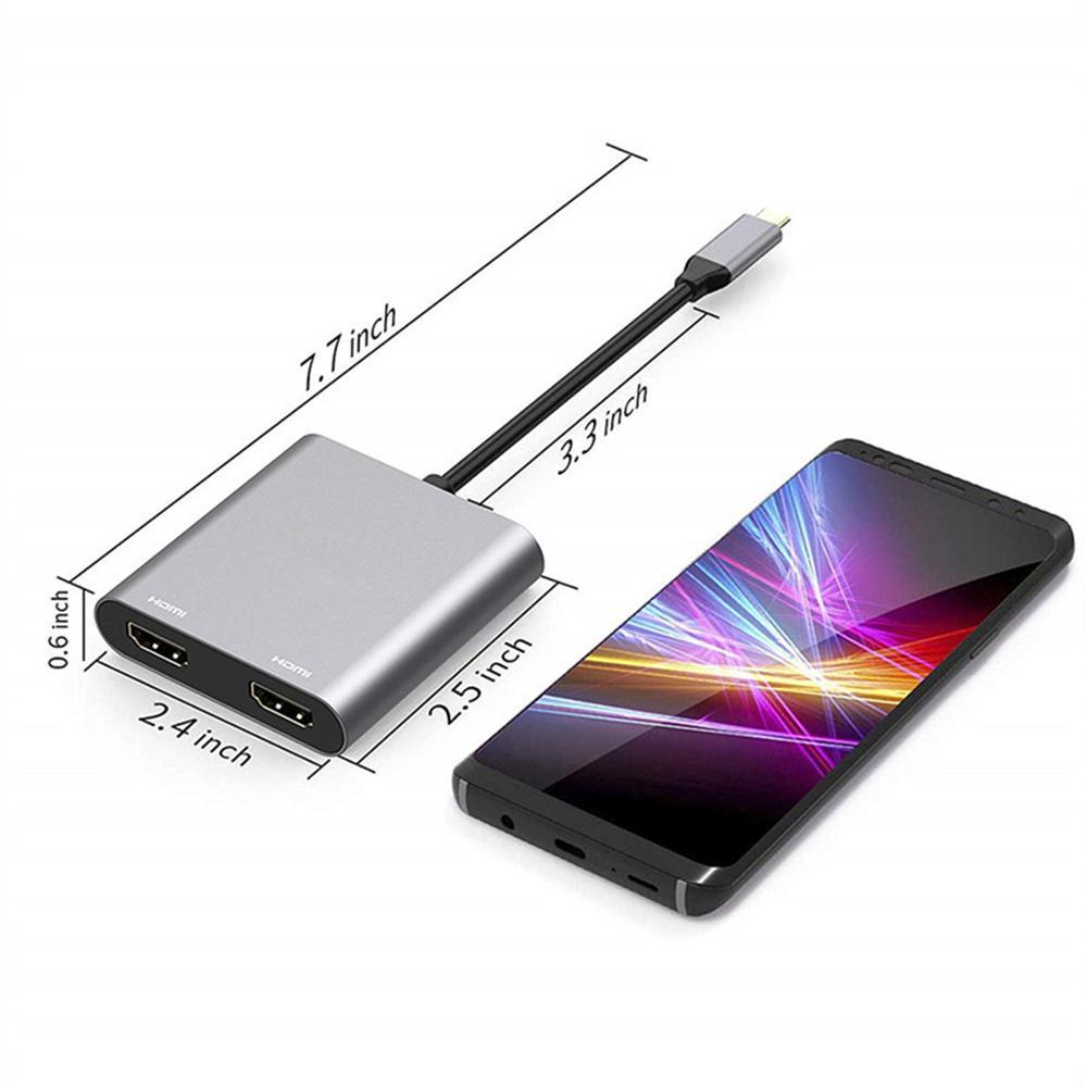 USB-C Hub with Dual HDMI, PD & USB 3.0