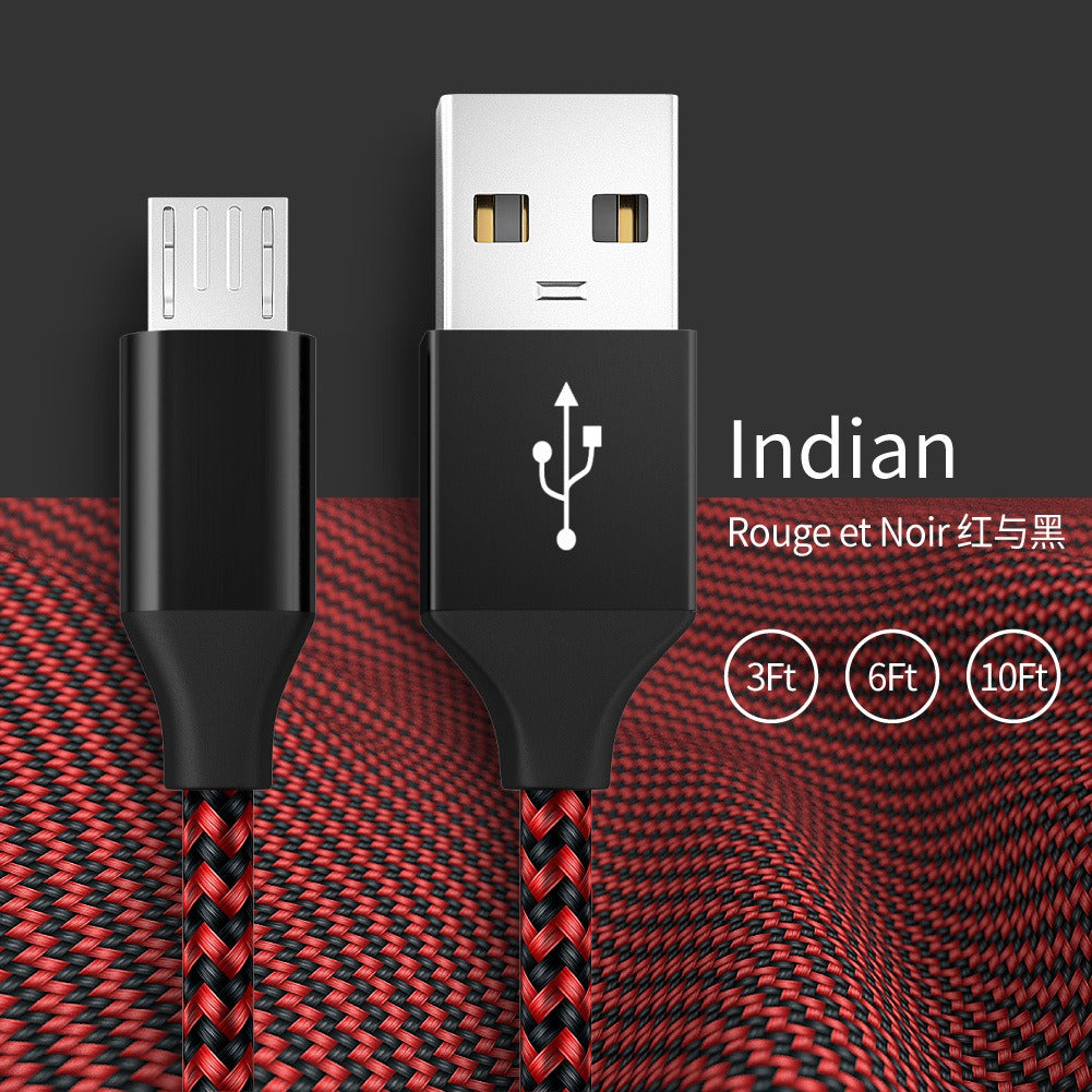 Braided USB-A to Micro-USB Charging Cable | 1m