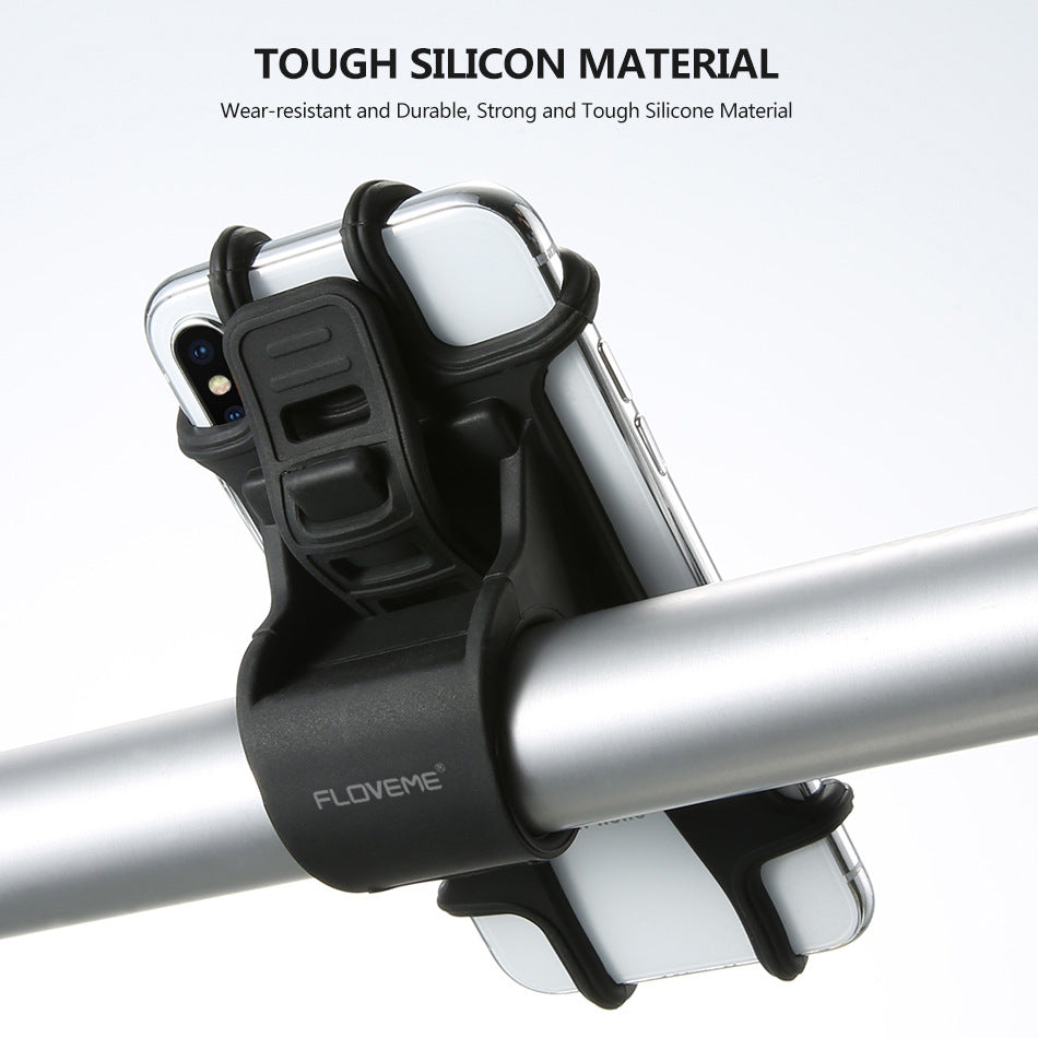 Silicone Bicycle Phone Holder | Black