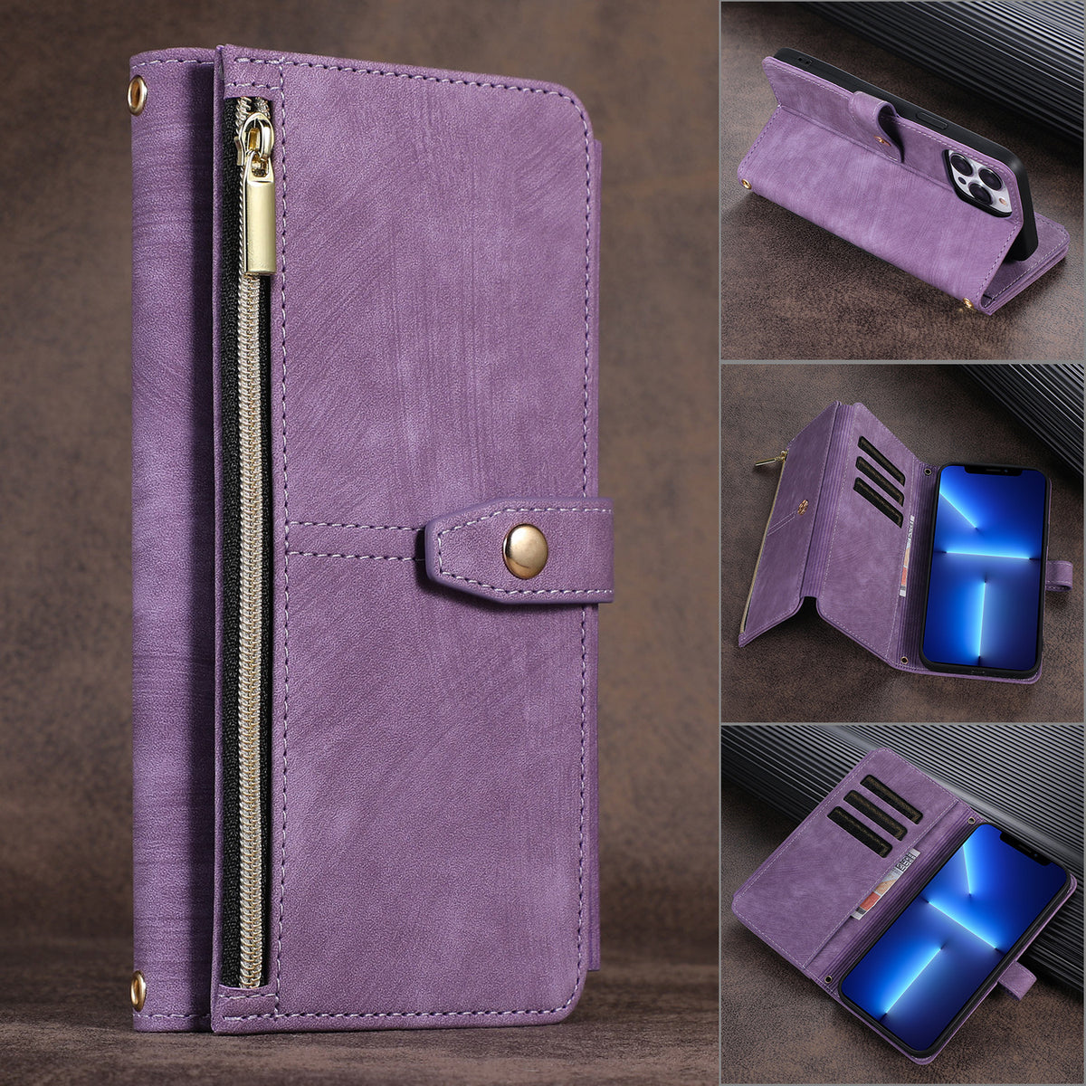 Crossbody Zipper Wallet iPhone Case | Choose Your Model