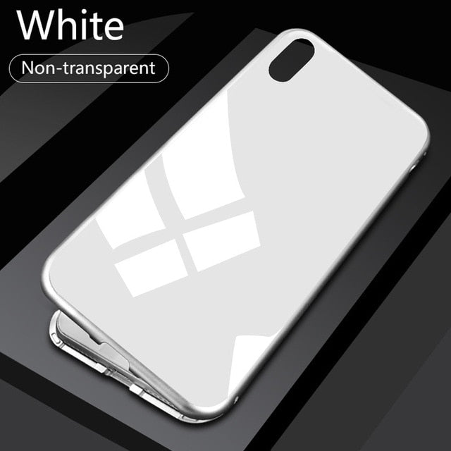 Magnetic-Frame Glass-Back iPhone Case | Choose Your Model