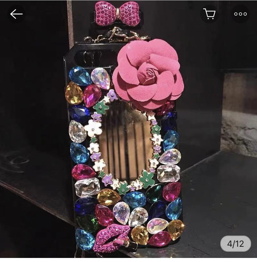 Rhinestone Perfume-Bottle iPhone Case | Choose Your Model