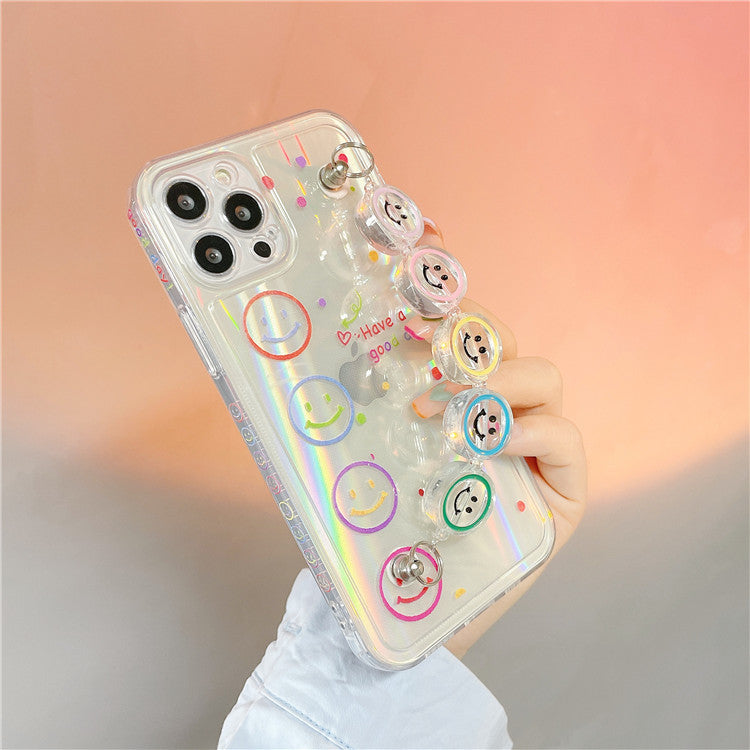 Smiley Face iPhone Case with Bracelet Strap | Choose Model
