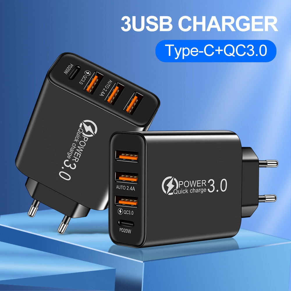 Multi-Port USB & USB-C Wall Charger