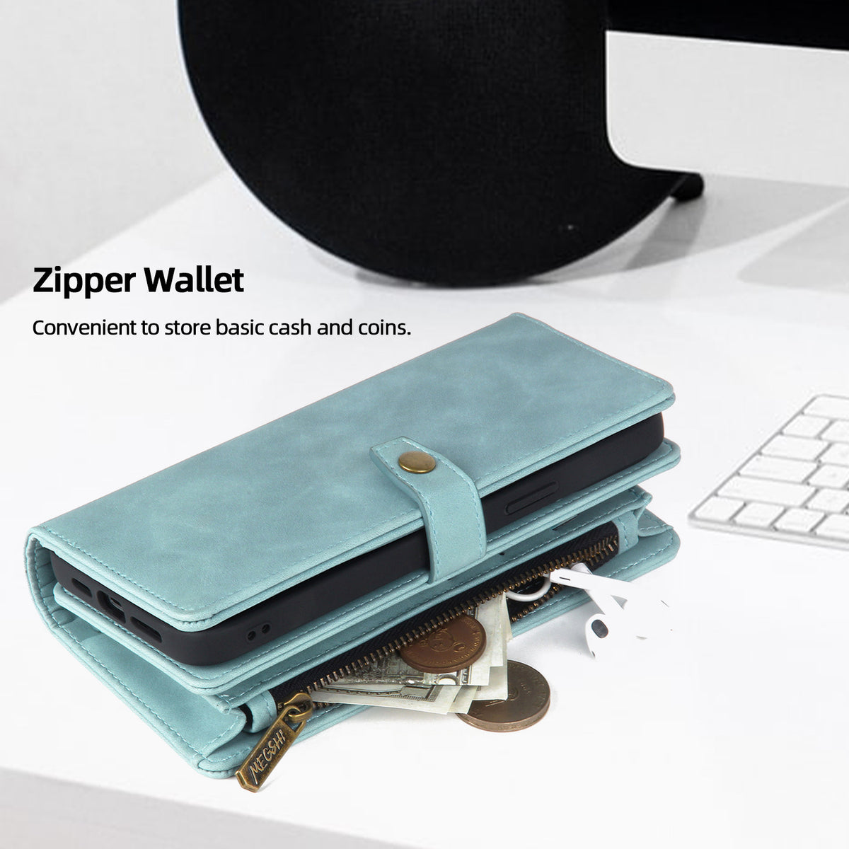 PU Flip Wallet iPhone Case | Choose Your Model