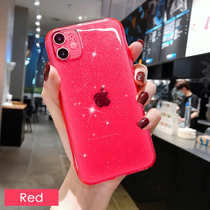 Glitter Fluorescent TPU iPhone Case | Choose Your Model