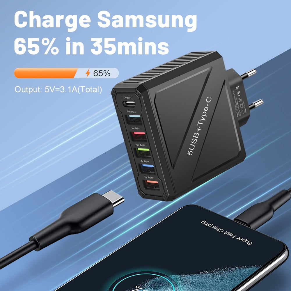 5-Port USB Wall Charger