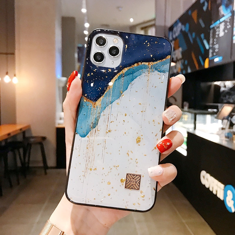 Marble Gold-Foil iPhone Case | Choose Your Model