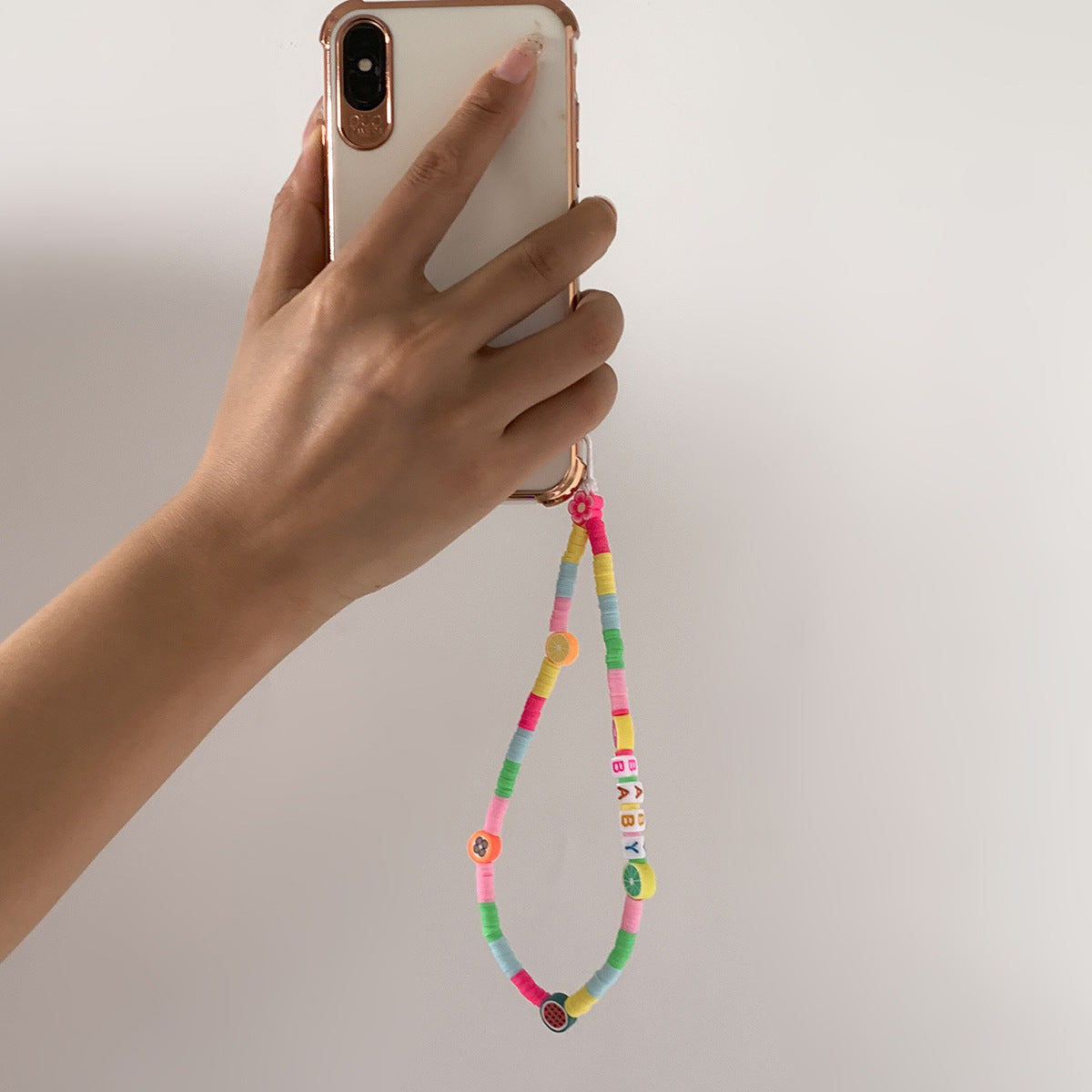Fruit Bead Phone Charm