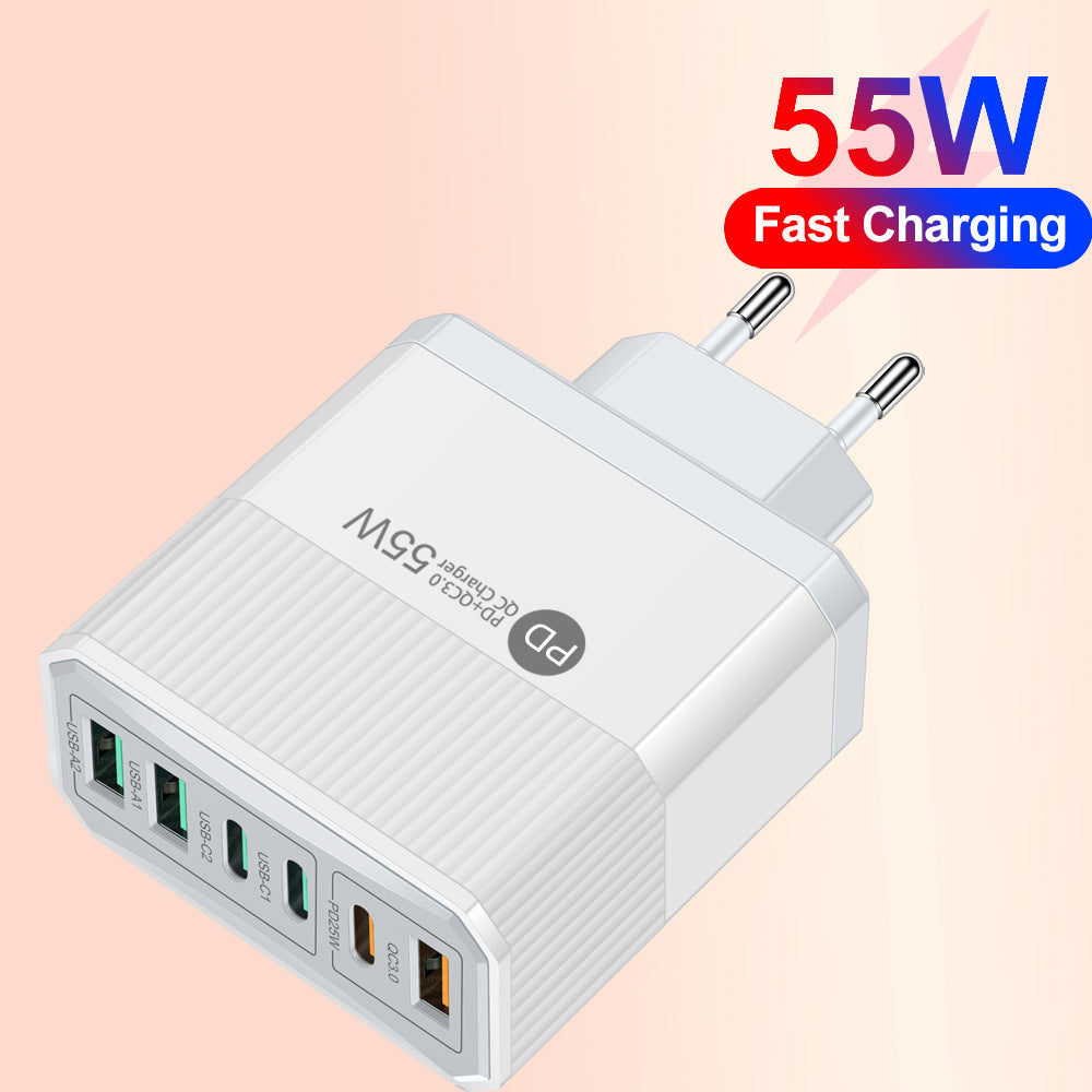 Multi-Port USB Travel Wall Charger | Up to 55W