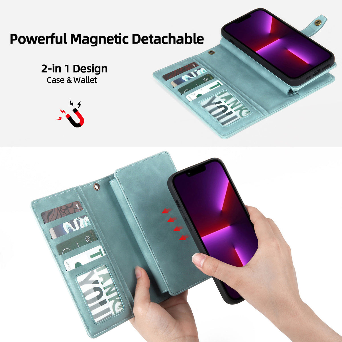 PU Flip Wallet iPhone Case | Choose Your Model