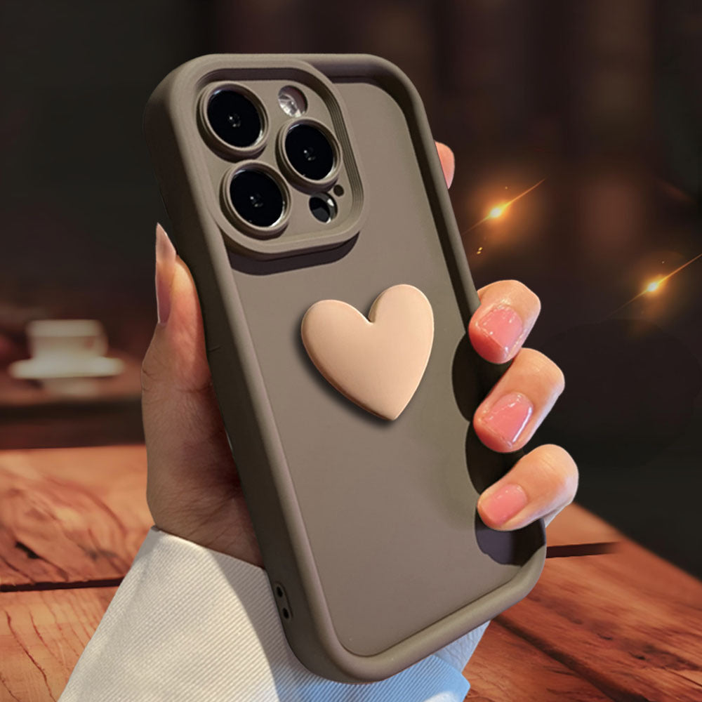 3D Heart Matte iPhone Case | Choose Your Model
