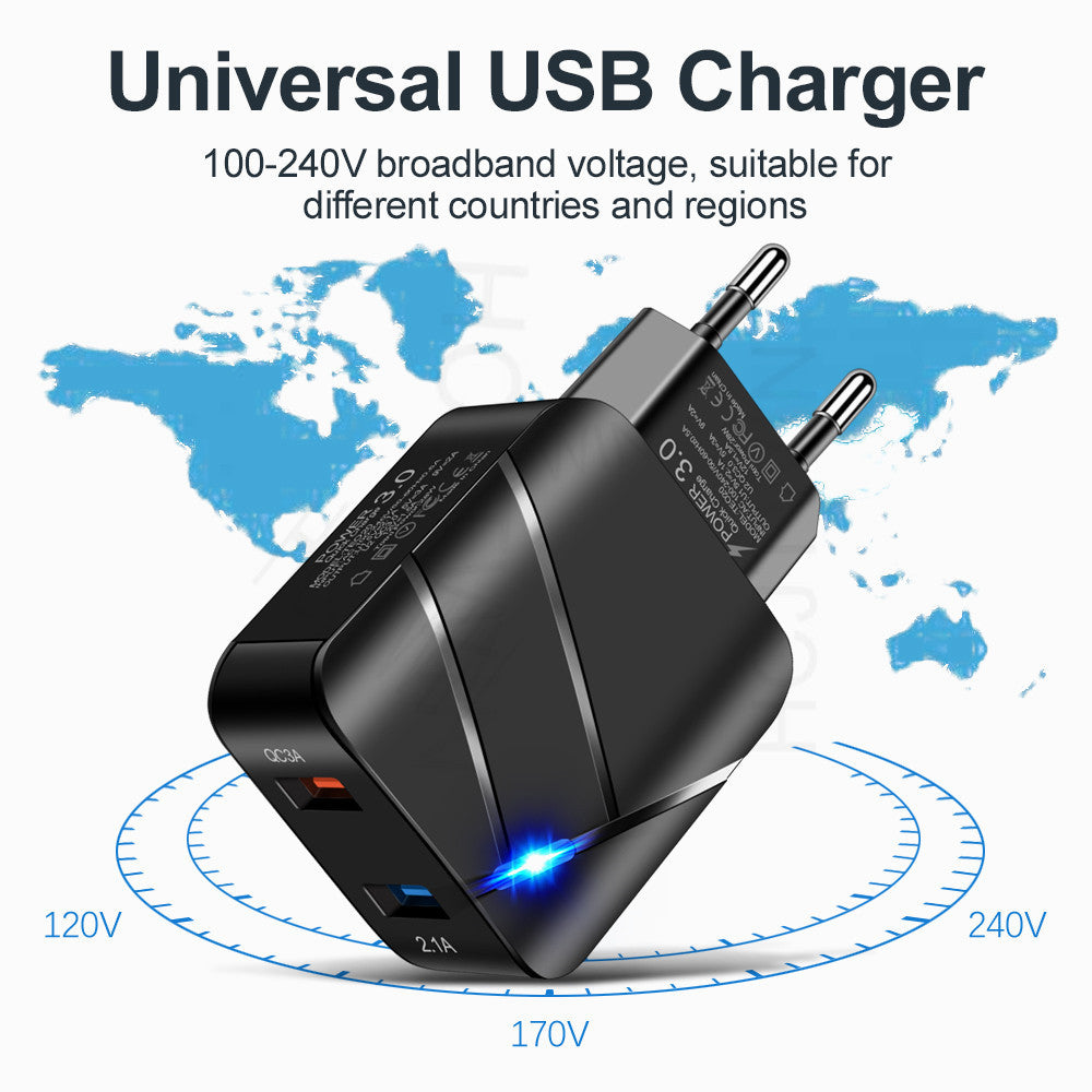 Dual USB QC Wall Charger