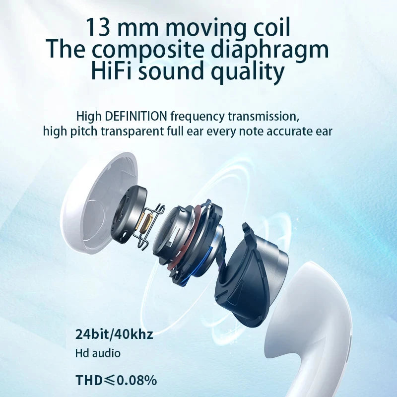 XY-90 Wireless Earbuds with Transparent Charging Case