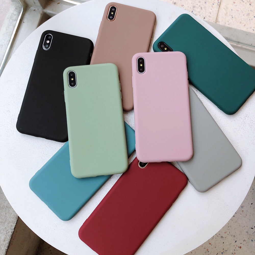 Candy Color Soft TPU iPhone Case | Choose Your Model