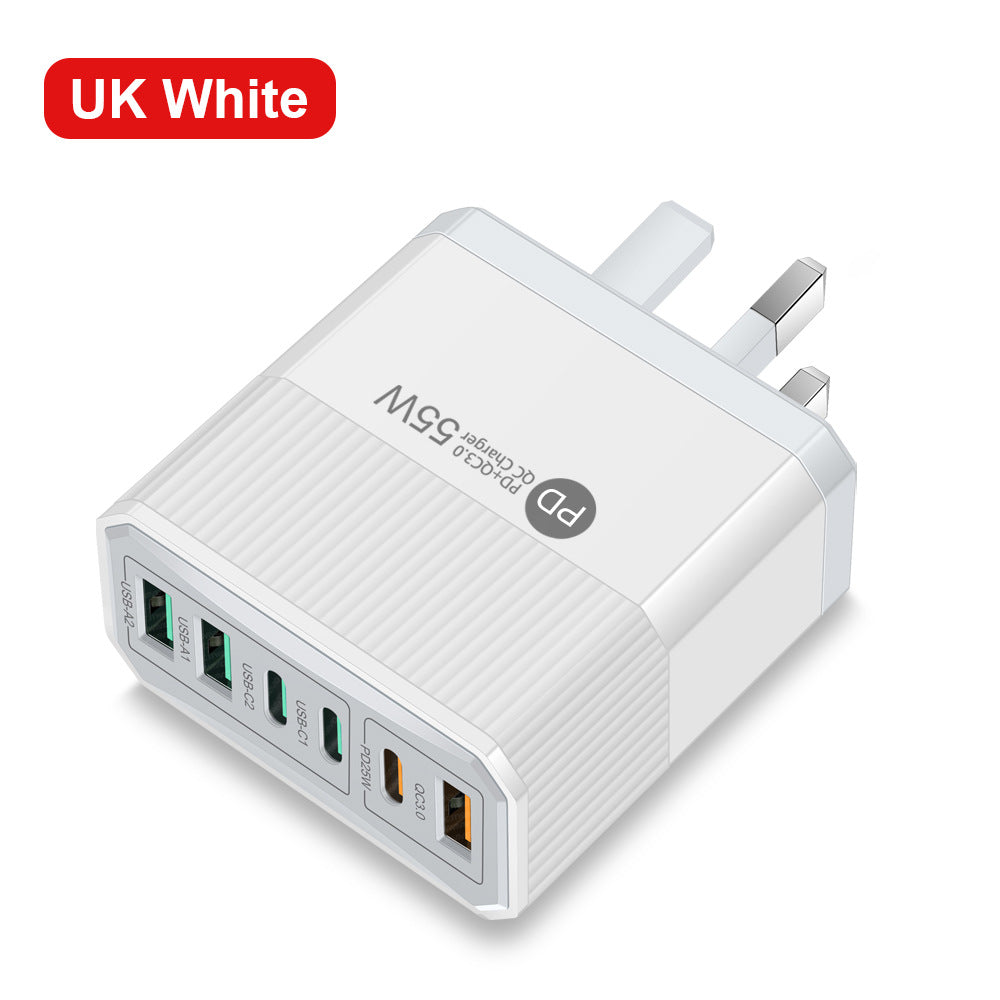 Multi-Port USB Travel Wall Charger | Up to 55W