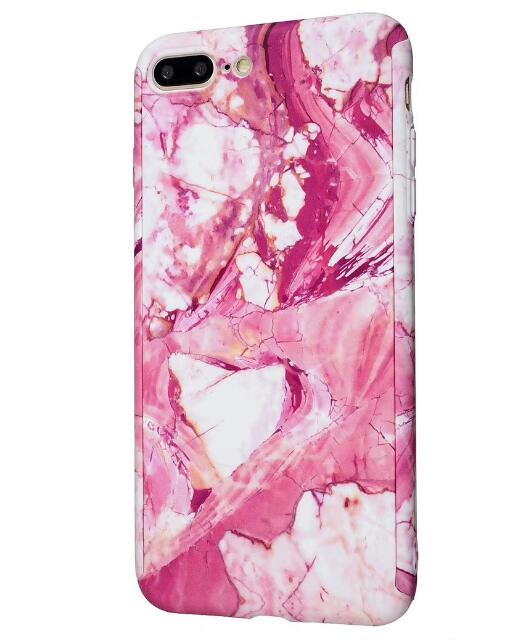Marble & Leaf Print iPhone Case | Choose Your Model