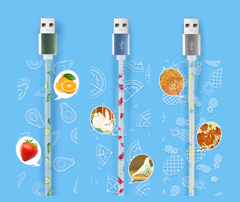 Fruit Design Charging Cable | 1m