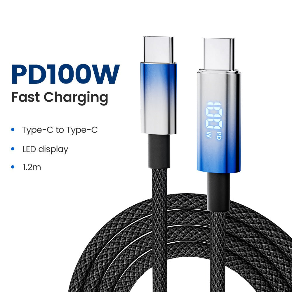 USB-C Charging Cable with Digital Display | Up to 100W