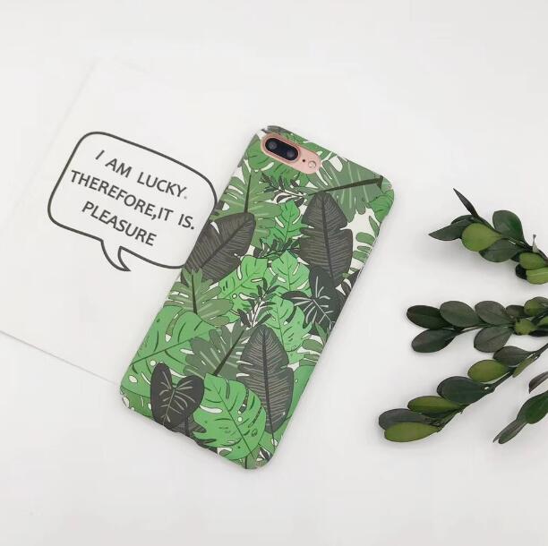 Marble & Leaf Print iPhone Case | Choose Your Model