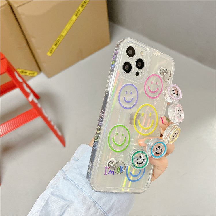 Smiley Face iPhone Case with Bracelet Strap | Choose Model
