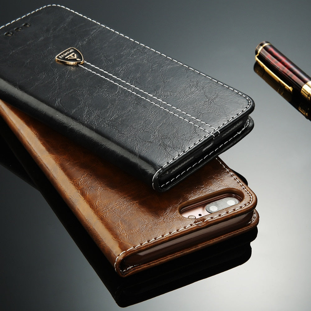 PU Leather Flip Wallet iPhone Case | Choose Your Model