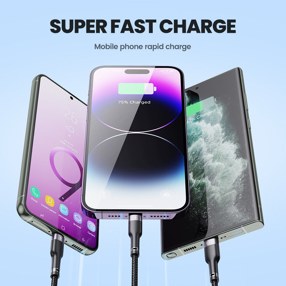 3-in-1 Charging Cable | Up to 100W