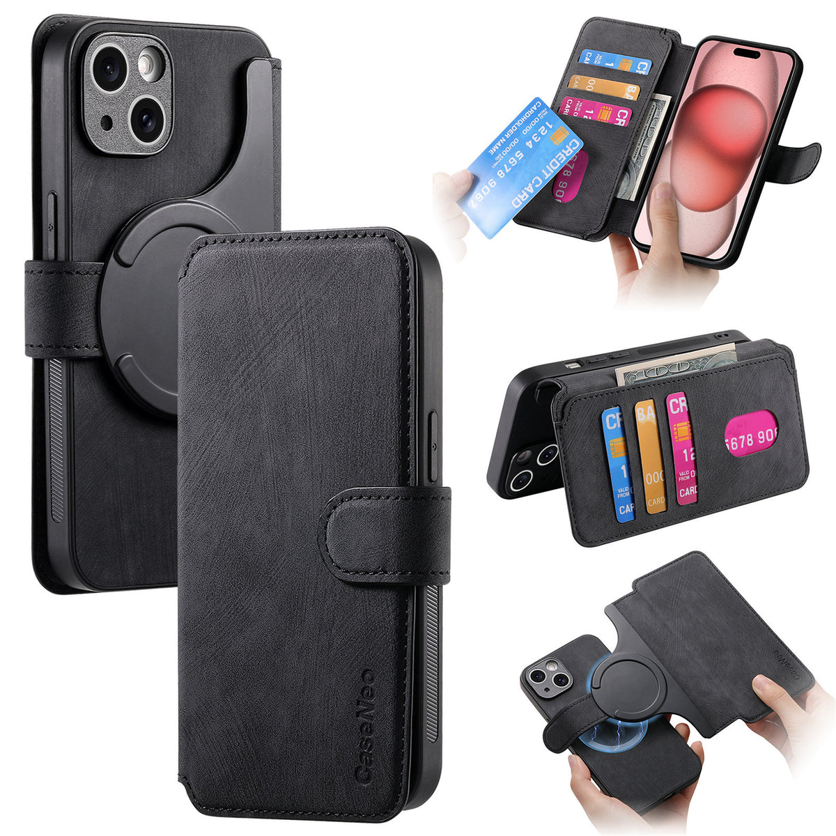 Magnetic Flip Wallet iPhone Case | Choose Your Model